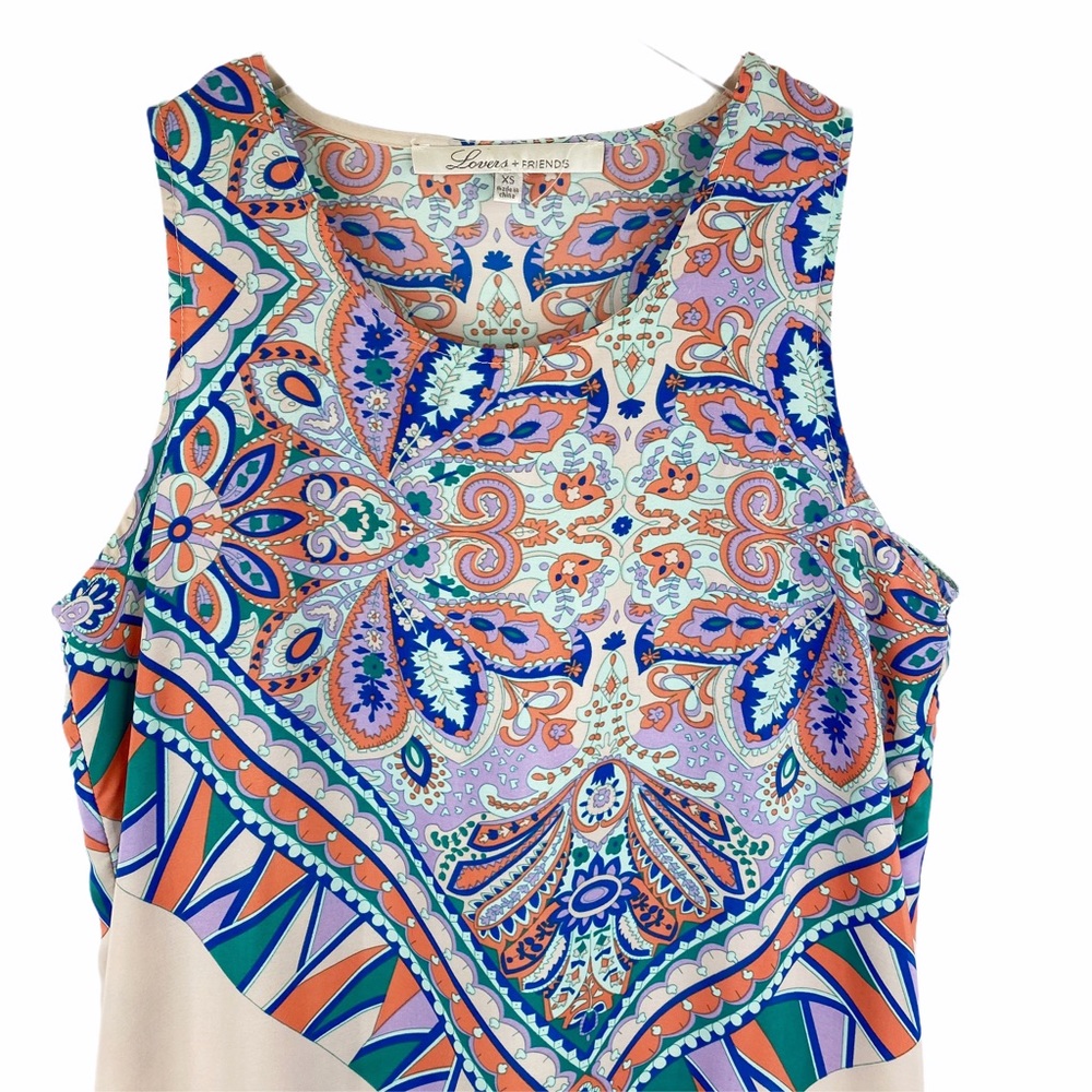 LOVERS & FRIENDS Multicolor Babydoll Dress XS - Picture 4 of 10